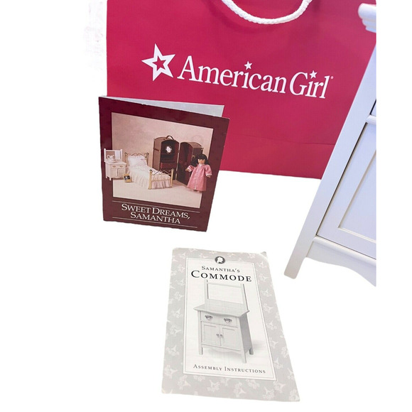 American Girl Pleasant Company SAMANTHA COMMODE + Pamphlets Nightstand Dresser! - Picture 9 of 12